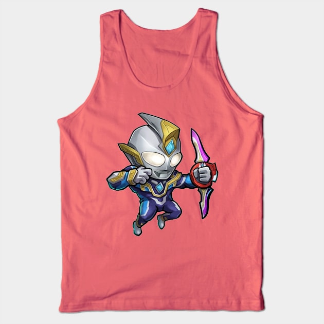 Ultraman Trigger Tank Top by mprokolo corgi